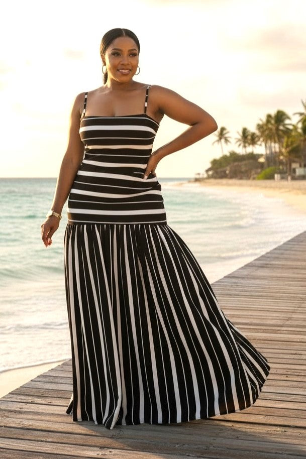 Striped Maxi Dress