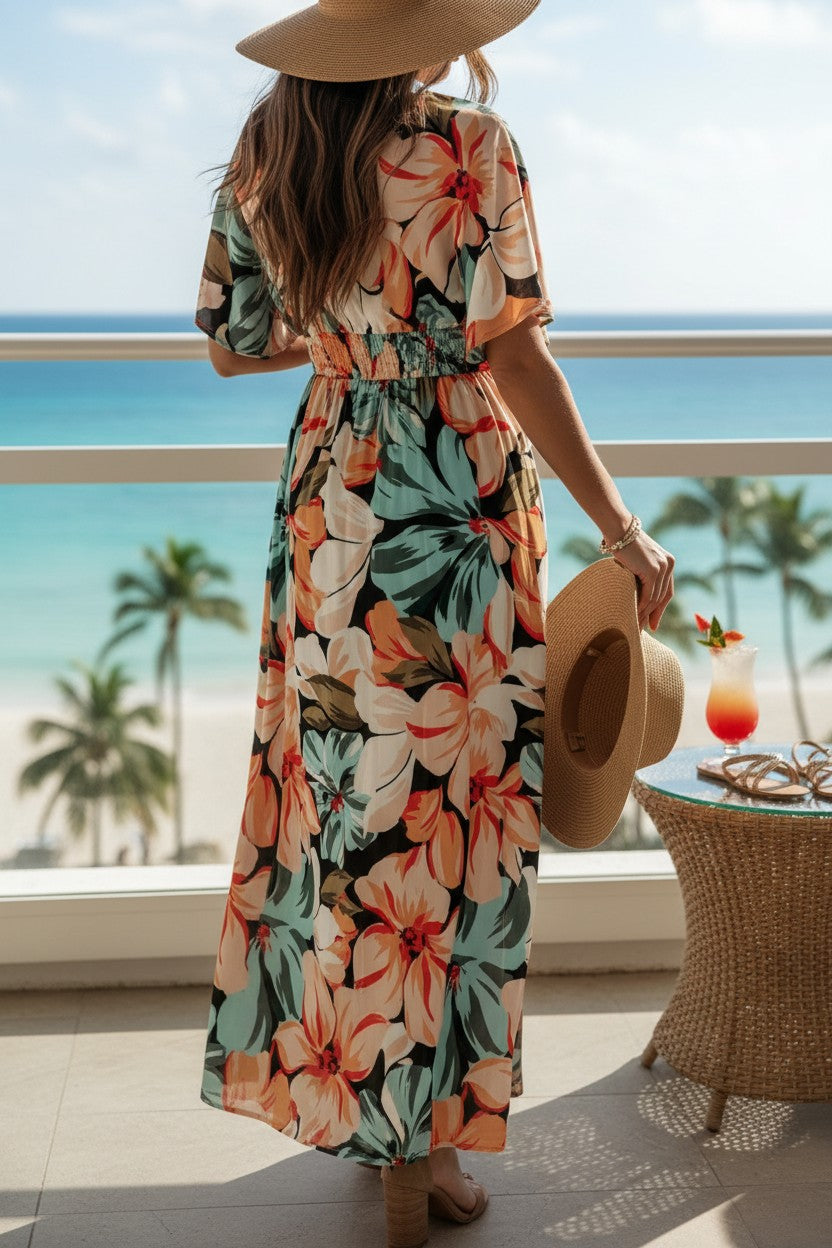 Island Oasis Slit Dress