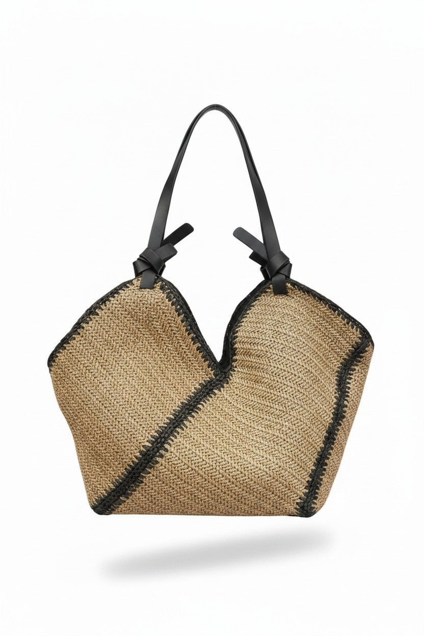 Woven Straw Shoulder Bag