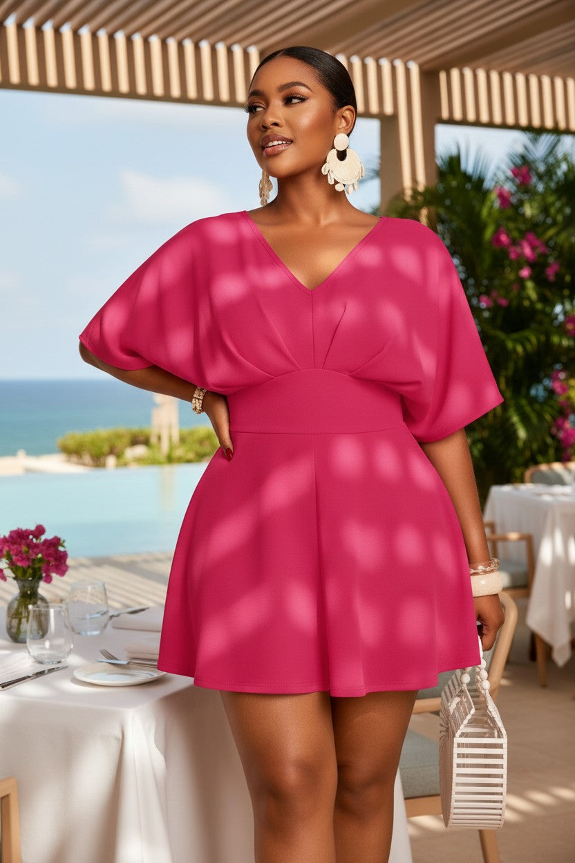 Half Sleeve Mini Dress