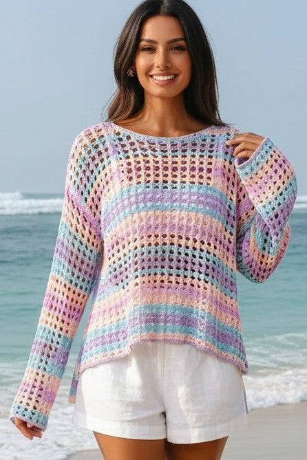 Openwork Beach Sweater