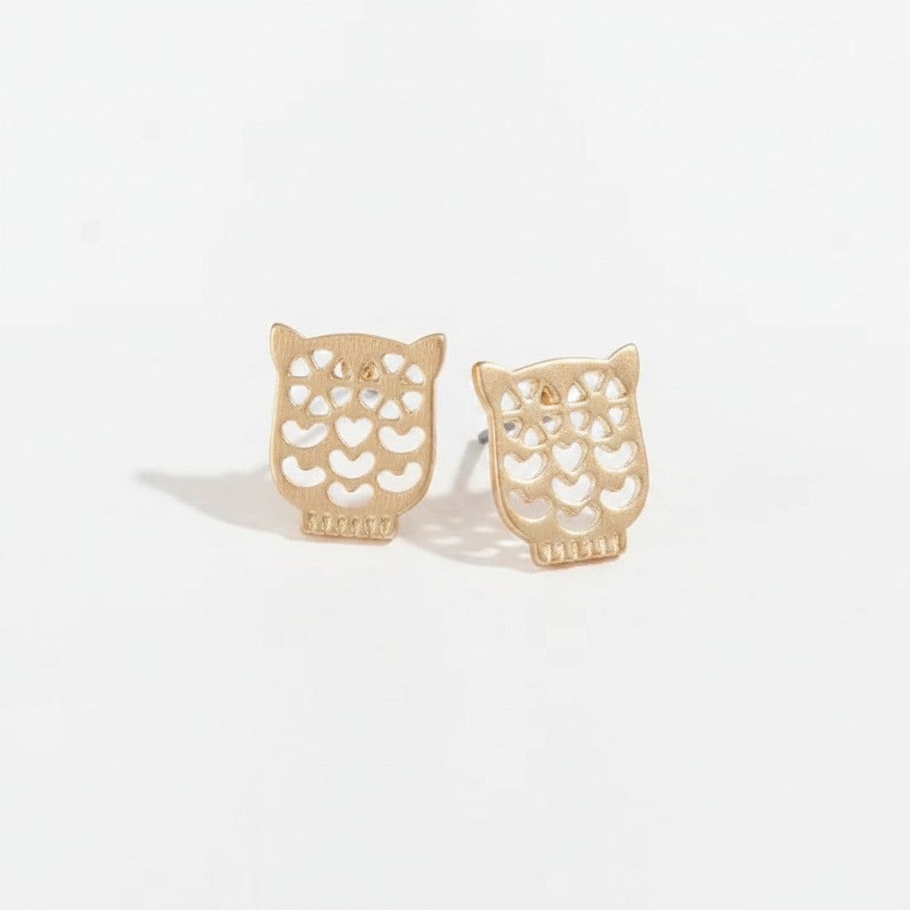 Owl Cutout Studs