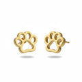 Paw Print Studs