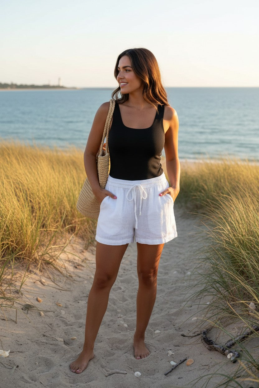 Dylan Cotton Drawstring Shorts